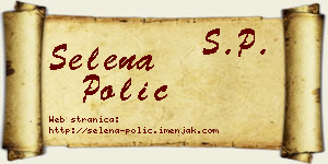 Selena Polić vizit kartica
